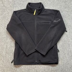 Burton Snowboards‎ Mens Fleece Jacket Black Full Zip Size Medium Casual Outdoor